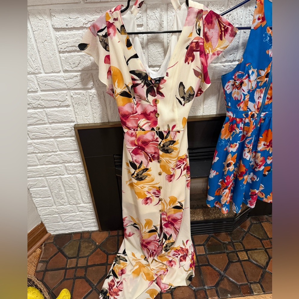 Floral V-Neck Dress